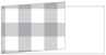 Gingham Grey Fold Away Invitation 4 x 9 1/4 - 25/Pk