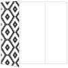 Rhombus Black Gate Fold Invitation Style A (5 x 7)