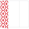 Rhombus Red Gate Fold Invitation Style A (5 x 7)