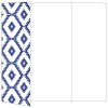 Rhombus Blue Gate Fold Invitation Style A (5 x 7)