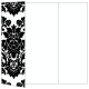 Floral Black Gate Fold Invitation Style A (5 x 7) - 10/Pk