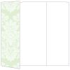 Floral Green Tea Gate Fold Invitation Style A (5 x 7)