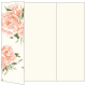 Peony Peach Gate Fold Invitation Style A (5 x 7) - 10/Pk