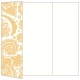 Paisley Gold Gate Fold Invitation Style A (5 x 7) - 10/Pk