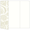 Paisley Silver Gate Fold Invitation Style A (5 x 7)