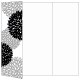 Aster Black Gate Fold Invitation Style A (5 x 7) - 10/Pk