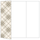 Tartan Grey Gate Fold Invitation Style A (5 x 7) - 10/Pk