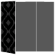 Indonesia Black Gate Fold Invitation Style A (5 x 7) - 10/Pk