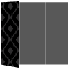 Indonesia Black Gate Fold Invitation Style A (5 x 7)