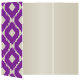 Indonesia Purple Gate Fold Invitation Style A (5 x 7) - 10/Pk