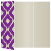 Indonesia Purple Gate Fold Invitation Style A (5 x 7)
