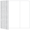 Oblique Grey Gate Fold Invitation Style A (5 x 7)