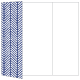 Oblique Sapphire Gate Fold Invitation Style A (5 x 7) - 10/Pk