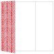 Oblique Red Gate Fold Invitation Style A (5 x 7) - 10/Pk