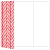 Oblique Red Gate Fold Invitation Style A (5 x 7)