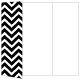 Chevron B&W Gate Fold Invitation Style A (5 x 7) - 10/Pk