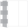 Gingham Grey Gate Fold Invitation Style A (5 x 7)