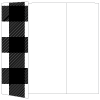 Gingham Black Gate Fold Invitation Style A (5 x 7)