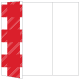 Gingham Red Gate Fold Invitation Style A (5 x 7) - 10/Pk