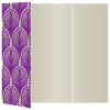 Glamour Purple Gate Fold Invitation Style A (5 x 7)