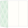 Glamour Green Tea Gate Fold Invitation Style A (5 x 7)