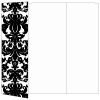 Victoria Black & White Gate Fold Invitation Style A (5 x 7)