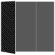 Zig Zag Noir Gate Fold Invitation Style A (5 x 7) - 10/Pk