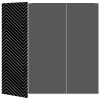 Zig Zag Noir Gate Fold Invitation Style A (5 x 7)