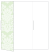 Floral Green Tea Gate Fold Invitation Style B (5 1/4 x 7 3/4)
