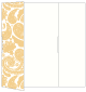 Paisley Gold Gate Fold Invitation Style A (5 x 7) - 10/Pk