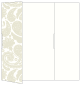 Paisley Silver Gate Fold Invitation Style A (5 x 7) - 10/Pk