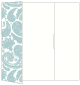 Paisley Blue Gate Fold Invitation Style A (5 x 7) - 10/Pk