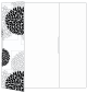 Aster Black Gate Fold Invitation Style A (5 x 7) - 10/Pk
