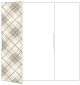 Tartan Grey Gate Fold Invitation Style A (5 x 7) - 10/Pk
