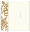 Rose Antique Gold Gate Fold Invitation Style B (5 1/4 x 7 3/4) - 10/Pk