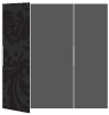Renaissance Noir Gate Fold Invitation Style B (5 1/4 x 7 3/4) - 10/Pk