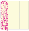 Nature Hot Pink Gate Fold Invitation Style B (5 1/4 x 7 3/4)
