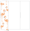 Flamingo Gate Fold Invitation Style B (5 1/4 x 7 3/4)