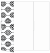 Rococo Black Gate Fold Invitation Style B (5 1/4 x 7 3/4)