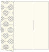 Rococo Grey Gate Fold Invitation Style B (5 1/4 x 7 3/4)
