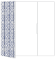 Oblique Sapphire Gate Fold Invitation Style A (5 x 7) - 10/Pk