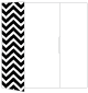 Chevron B&W Gate Fold Invitation Style A (5 x 7) - 10/Pk