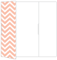 Chevron Ginger Gate Fold Invitation Style A (5 x 7) - 10/Pk