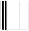 Lineation Black Gate Fold Invitation Style B (5 1/4 x 7 3/4)