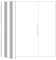 Lineation Grey Gate Fold Invitation Style A (5 x 7) - 10/Pk
