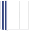 Lineation Blue Gate Fold Invitation Style B (5 1/4 x 7 3/4)