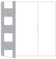 Gingham Grey Gate Fold Invitation Style A (5 x 7) - 10/Pk