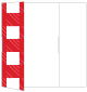 Gingham Red Gate Fold Invitation Style A (5 x 7) - 10/Pk