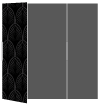 Glamour Noir Gate Fold Invitation Style B (5 1/4 x 7 3/4) - 10/Pk