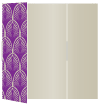 Glamour Purple Gate Fold Invitation Style B (5 1/4 x 7 3/4)